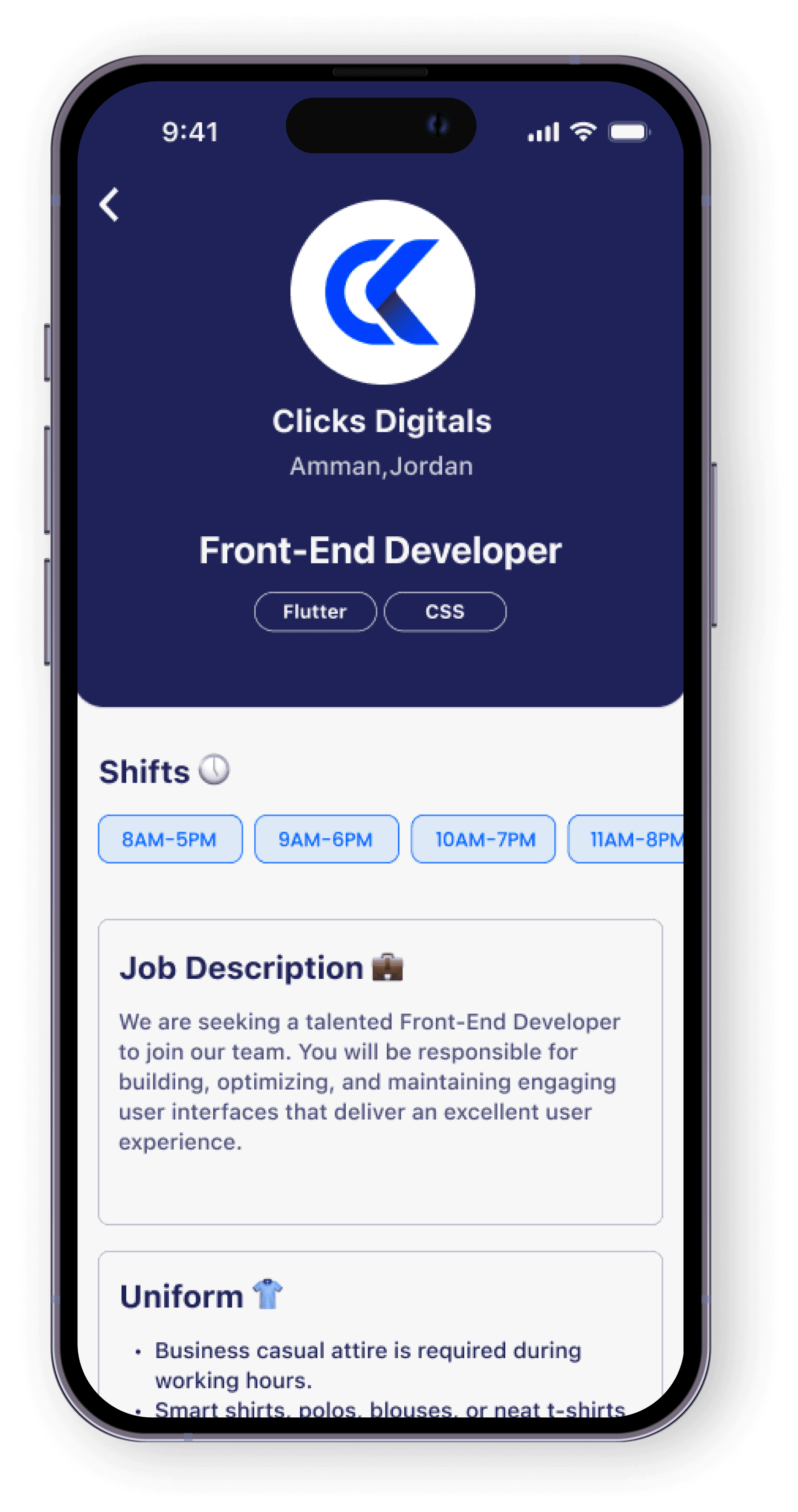 JobHop Dashboard Interface